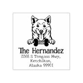 柴犬犬、カスタム差出人住所、 ラバースタンプ (インプリント)