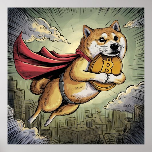 柴犬犬 ポスター (正面)