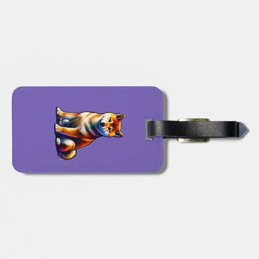 柴犬犬 ラゲッジタグ (裏面横)