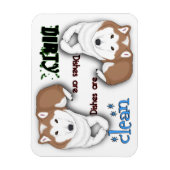 柴犬矩形食洗機磁石 マグネット (縦)