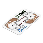 柴犬矩形食洗機磁石 マグネット (左側)