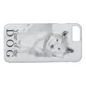 柴犬絵画ズ中国のドッグイヤー2018ケース3 Case-Mate iPhoneケース (裏面(横))