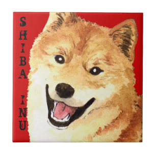 柴犬色のブロック タイル