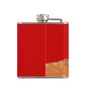 柴犬色ブロック フラスク (裏面)