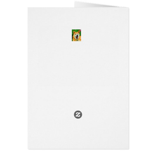 柴犬誕生日カード3 (裏面)