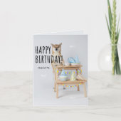 柴犬誕生日🐶尻尾を解き放つ カード (正面)