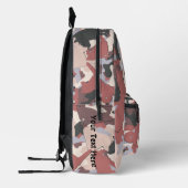 柴犬迷彩柄パターン プリントバックパック (左)