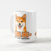 🐾柴犬飼い主の家族の誇り🐾 コーヒーマグカップ (正面左)