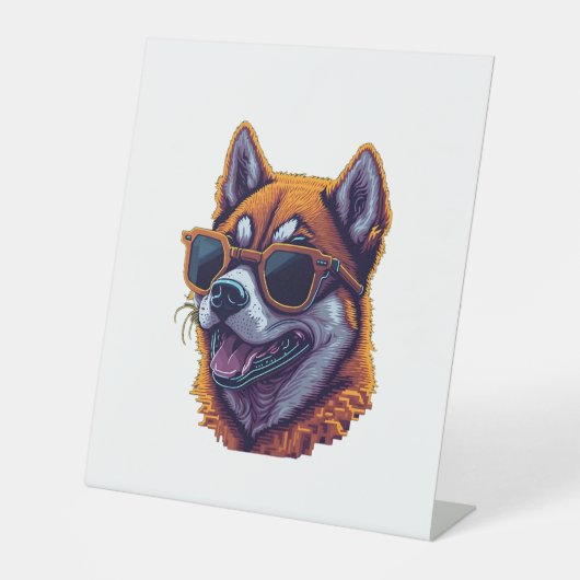 柴犬1 台座サイン (正面)