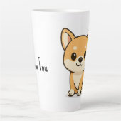 柴犬 カフェラテマグ (正面)