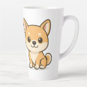 柴犬 カフェラテマグ (右)