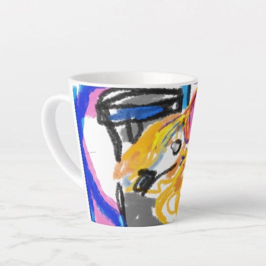 柴犬 カフェラテマグ (左アングル)