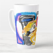 柴犬 カフェラテマグ (左アングル)