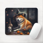 柴犬 カボチャ ハロウィン おばけ マウスパッド (マウス)