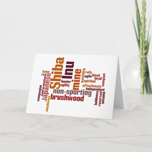 柴犬 カード (正面)