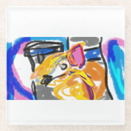 柴犬 ガラスコースター