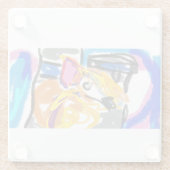 柴犬 ガラスコースター (裏面)