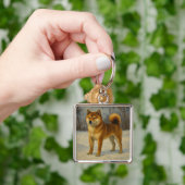 柴犬 キーホルダー (手)