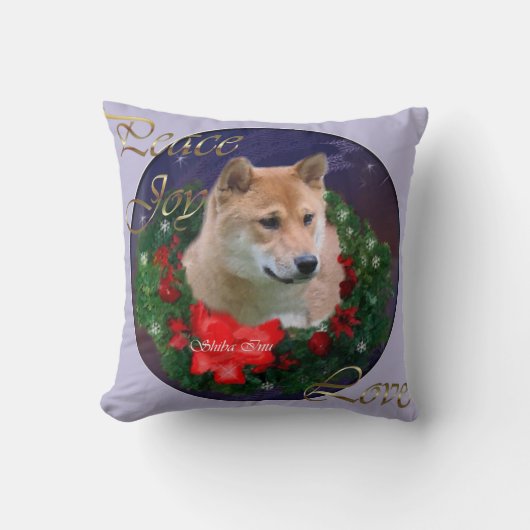 柴犬 クッション (正面)