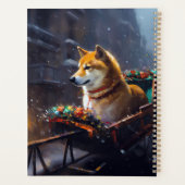 柴犬 クリスマスの楽しい季節 プランナー手帳 (裏面)