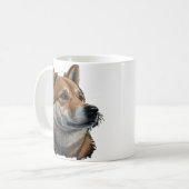 柴犬 コーヒーマグカップ (正面左)