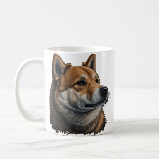 柴犬 コーヒーマグカップ (左)