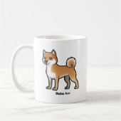 柴犬 コーヒーマグカップ (左)
