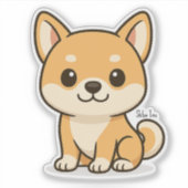 柴犬 シール (正面)