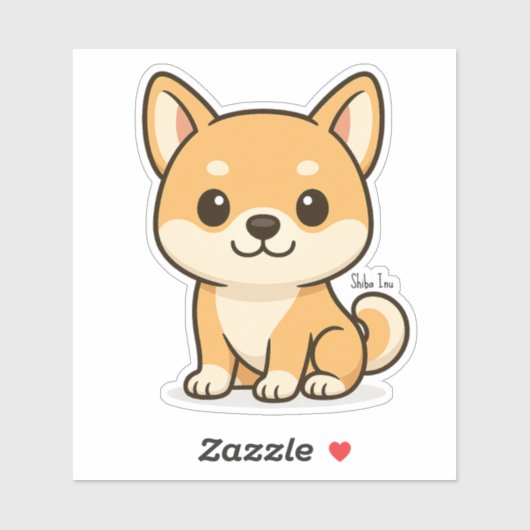 柴犬 シール (シート)