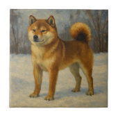 柴犬 タイル (正面)
