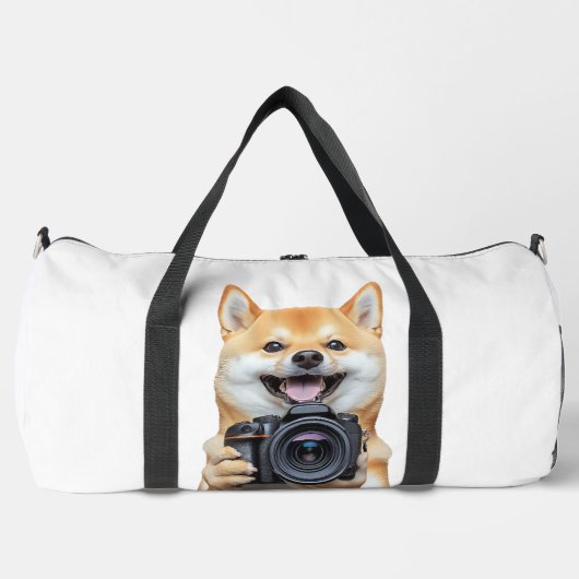 柴犬 ダッフルバッグ (正面)
