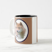 柴犬 ツートーンマグカップ (正面左)