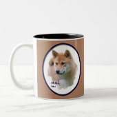 柴犬 ツートーンマグカップ (左)
