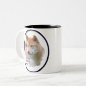 柴犬 ツートーンマグカップ (正面左)