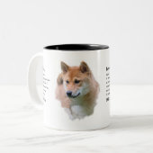 柴犬 ツートーンマグカップ (正面左)