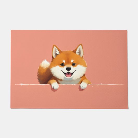 柴犬 ドアマット アート (正面)
