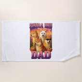 柴犬 ビーチタオル (正面)