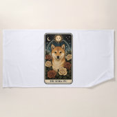 柴犬 ビーチタオル (正面)