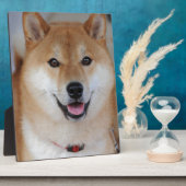 柴犬 フォトプラーク (側面)