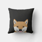 柴犬 – ペット飼い主のための可愛い犬のイラストレーション クッション (裏面)