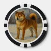 柴犬 ポーカーチップ (正面)