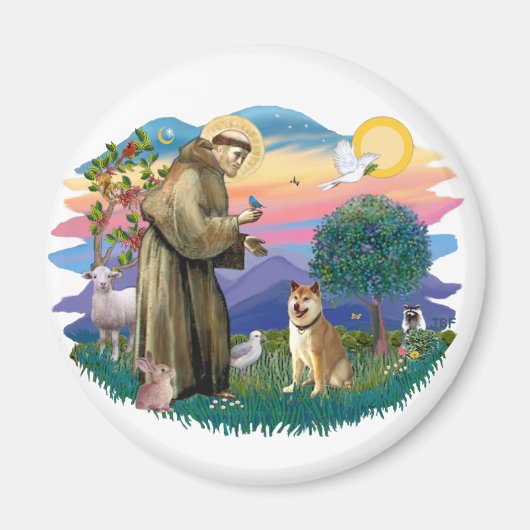 柴犬 マグネット (正面)