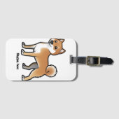 柴犬 ラゲッジタグ (正面横)
