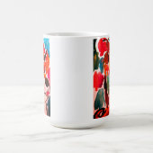 柴犬 桜 日本 コーヒーマグカップ (中央)