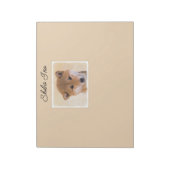 柴犬（赤）絵画ズ – オリジナルドッグアートノートパ ノートパッド (回転)