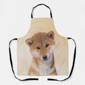 柴犬（赤）絵画ズ – オリジナルドッグアート エプロン (正面)