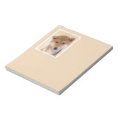 柴犬（赤）絵画ズ – オリジナルドッグアート ノートパッド (回転)