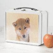 柴犬(赤)絵画ズ – オリジナルドッグアート メタルランチボックス (インサイチュ)