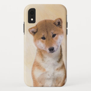 柴犬（赤）絵画ズ – オリジナルドッグアート iPhone XRケース