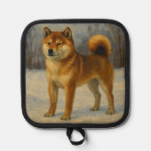 柴犬 鍋敷き (正面)